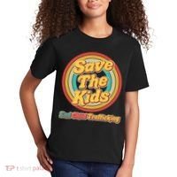 Retro Save The Kids End Child Trafficking Kids T-Shirt thumb 2