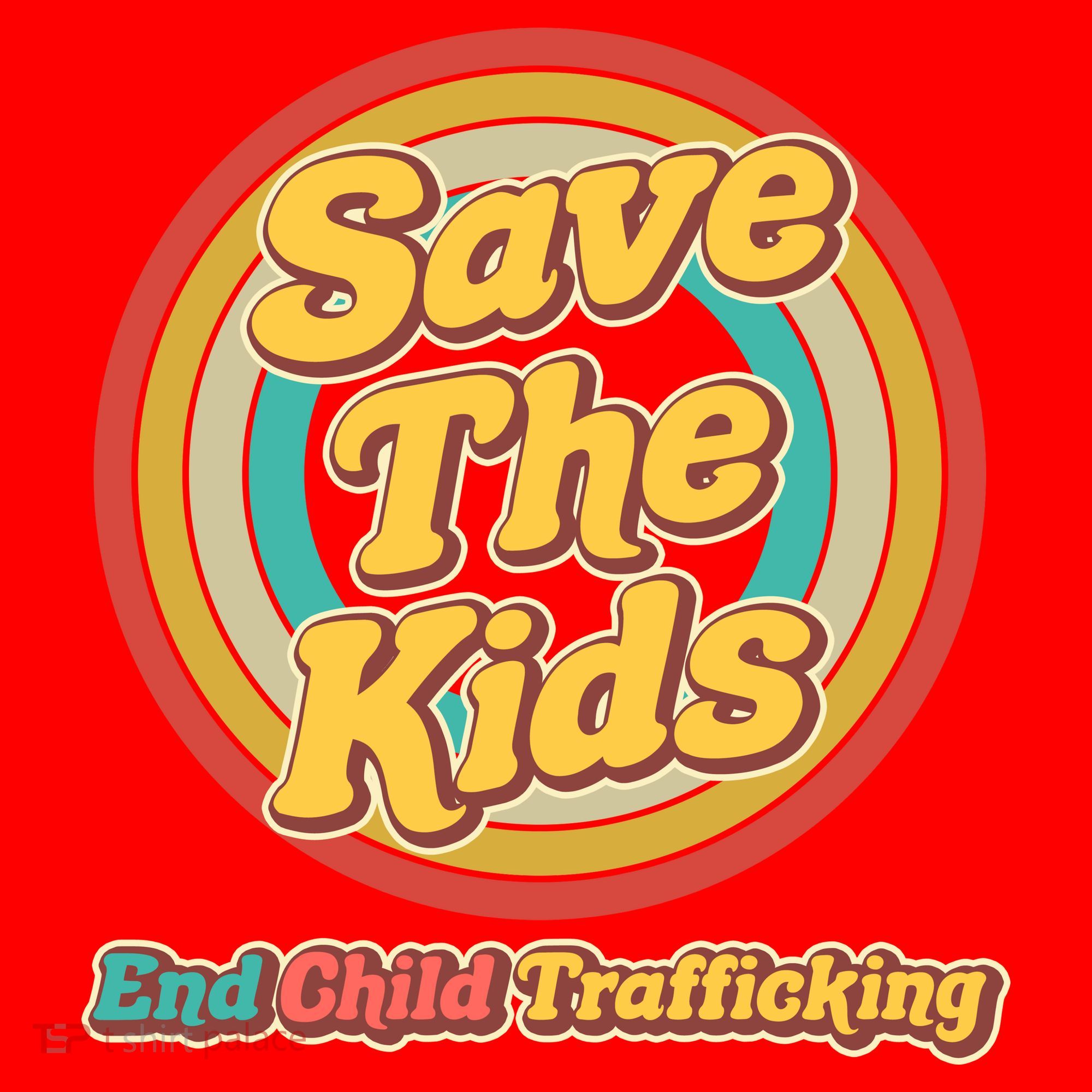 Retro Save The Kids End Child Trafficking Santa Hat