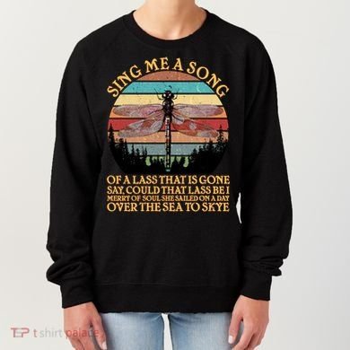 Retro Say Me A Song Dragonfly Sunset Women's Sweatshirt