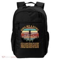 Retro Say Me A Song Dragonfly Sunset Backpack thumb 0
