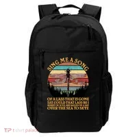Retro Say Me A Song Dragonfly Sunset Backpack thumb 0