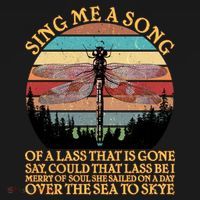 Retro Say Me A Song Dragonfly Sunset Backpack thumb 2