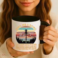 Retro Say Me A Song Dragonfly Sunset Coffee Mug thumb 3