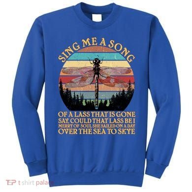 Retro Say Me A Song Dragonfly Sunset Sweatshirt