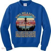 Retro Say Me A Song Dragonfly Sunset Kids Sweatshirt thumb 0