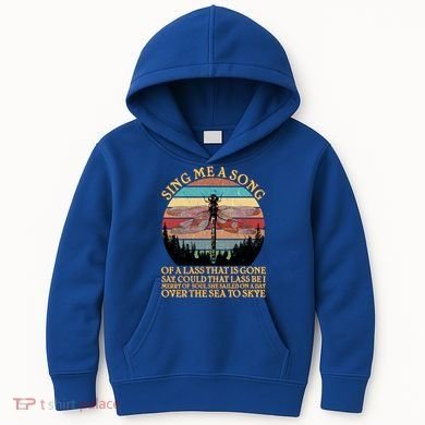 Retro Say Me A Song Dragonfly Sunset Kids Hoodie