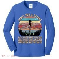 Retro Say Me A Song Dragonfly Sunset Kids Long Sleeve Shirt thumb 0