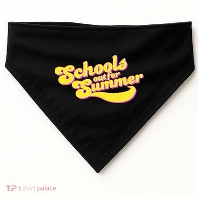 Retro School's Out For Summer USA-Made Doggie Bandana