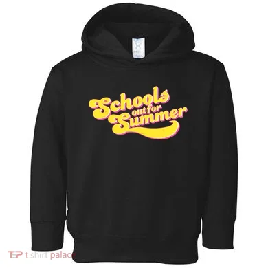 Retro School's Out For Summer Toddler Hoodie