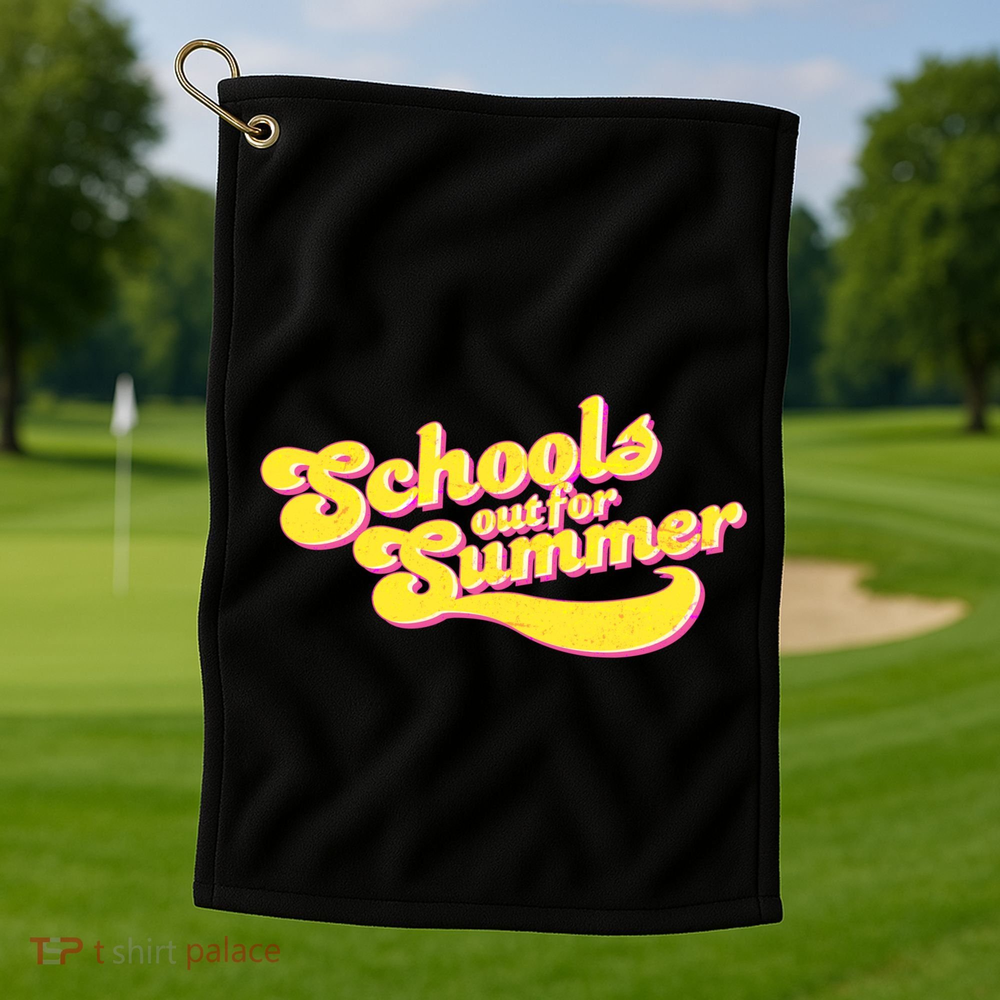 Retro School's Out For Summer Golf Towel