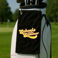 Retro School's Out For Summer Golf Towel thumb 2