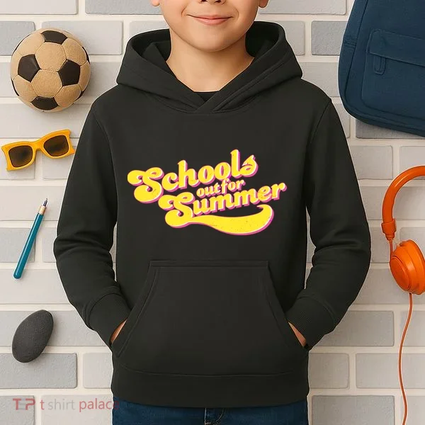 Retro School's Out For Summer Kids Hoodie