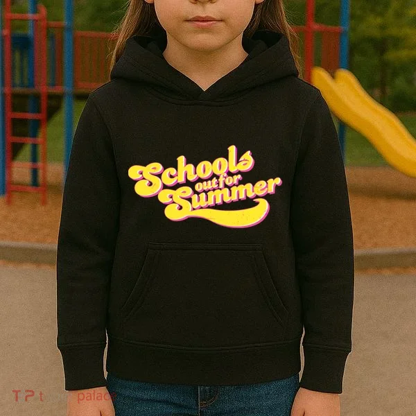 Retro School's Out For Summer Kids Hoodie