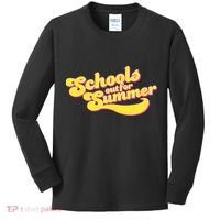 Retro School's Out For Summer Kids Long Sleeve Shirt thumb 0