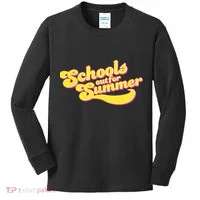Retro School's Out For Summer Kids Long Sleeve Shirt thumb 0