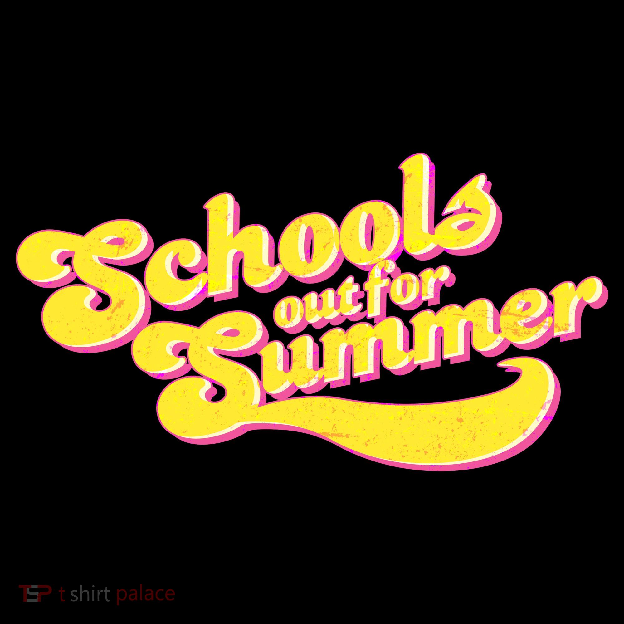 Retro School's Out For Summer Kids Long Sleeve Shirt