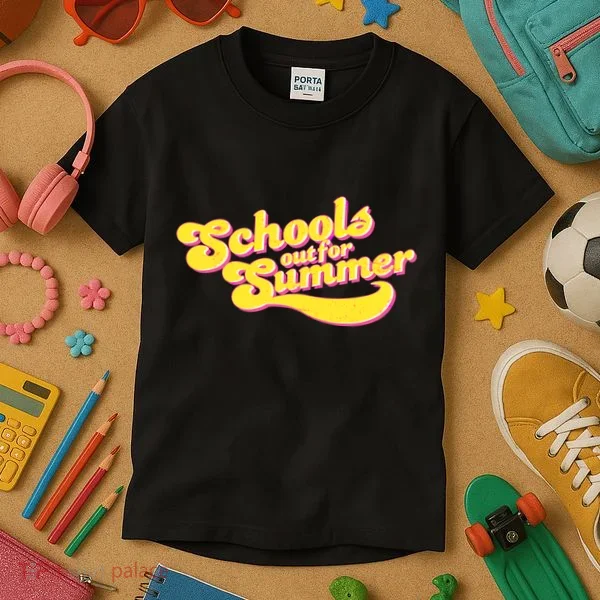 Retro School's Out For Summer Kids T-Shirt