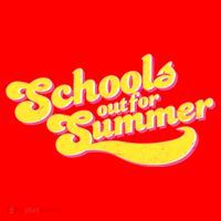 Retro School's Out For Summer Santa Hat thumb 1