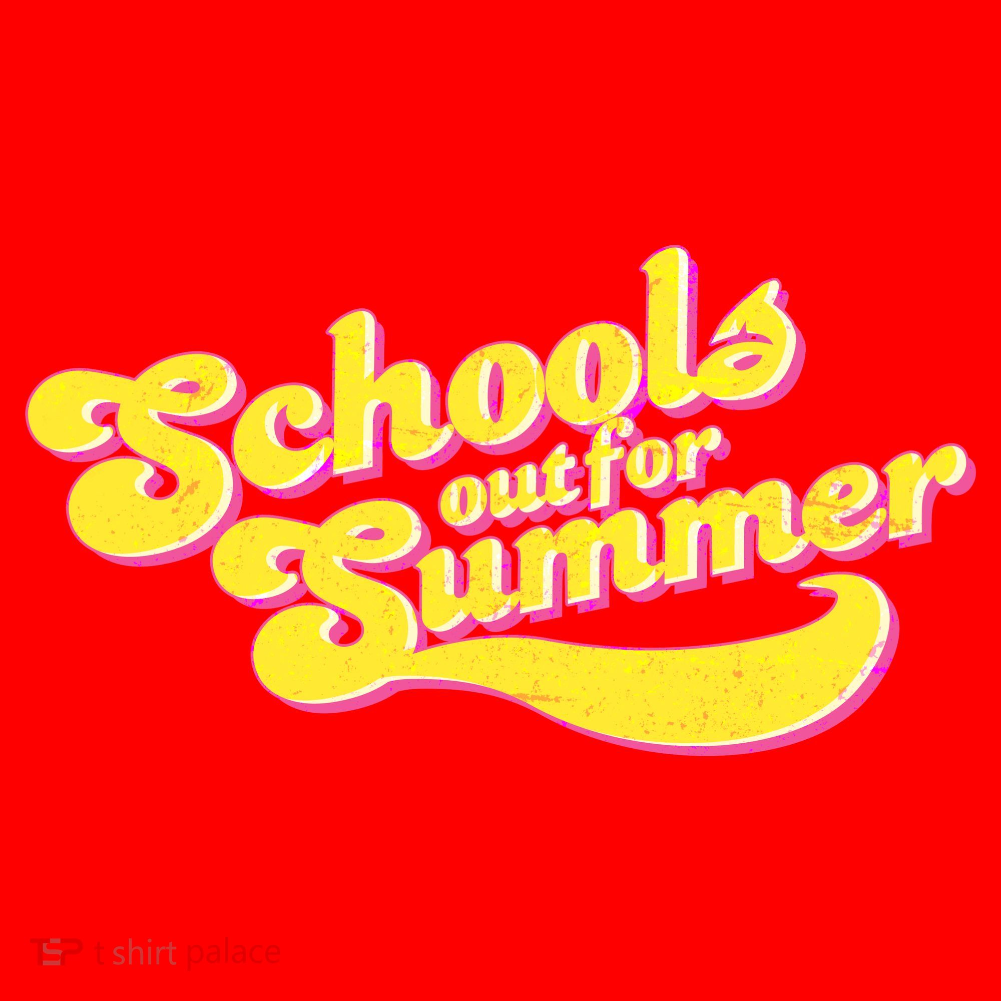 Retro School's Out For Summer Santa Hat