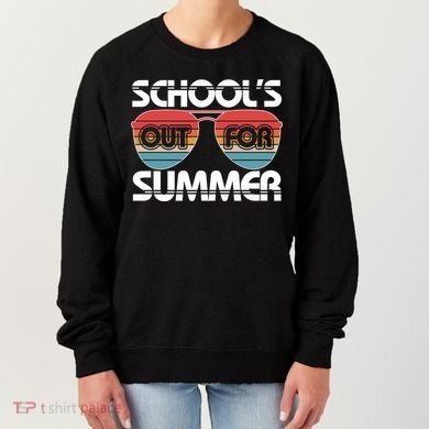 Retro School's Out For Summer Aviator Sunglasses Women's Sweatshirt
