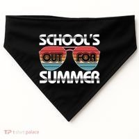 Retro School's Out For Summer Aviator Sunglasses USA-Made Doggie Bandana thumb 0