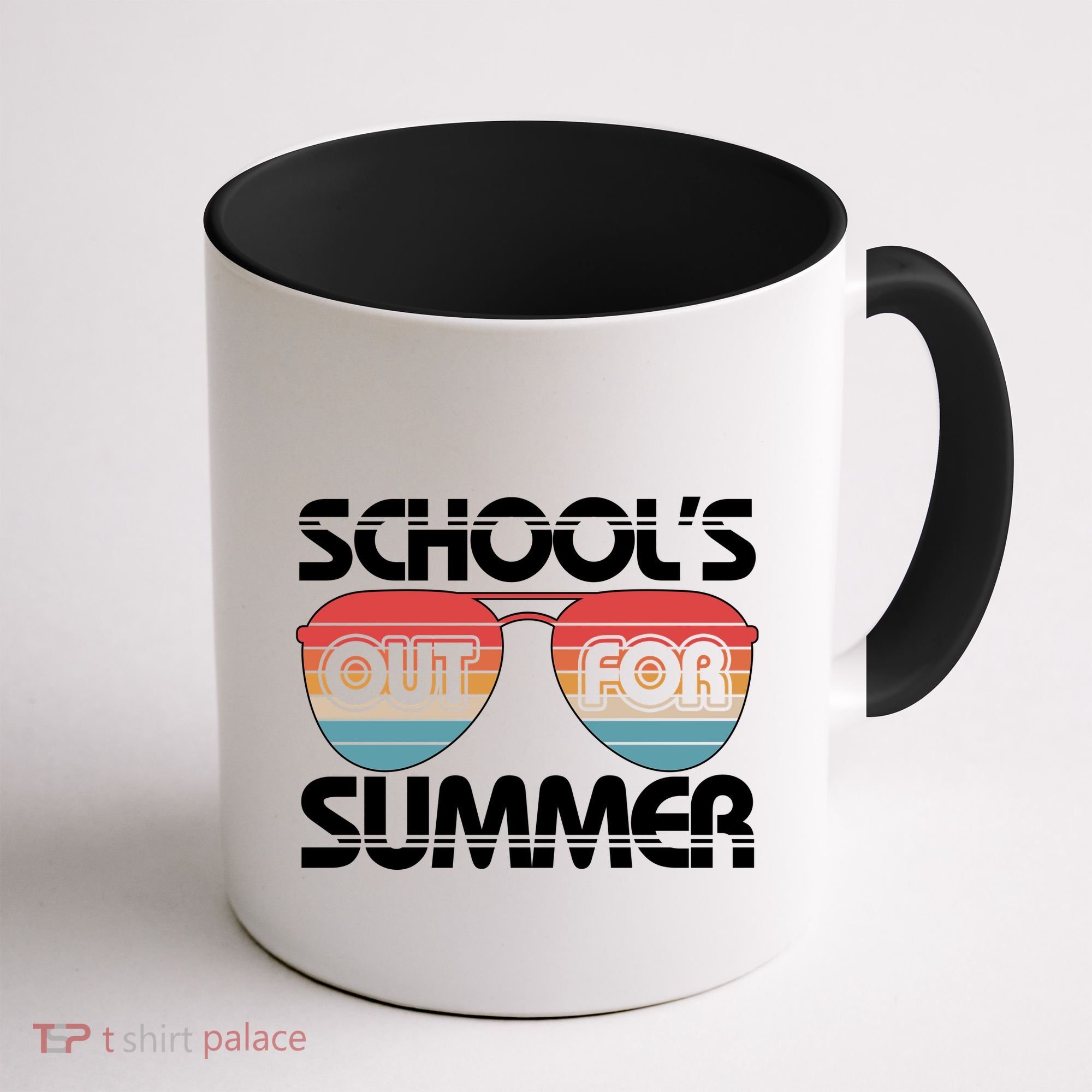 Retro School's Out For Summer Aviator Sunglasses Coffee Mug