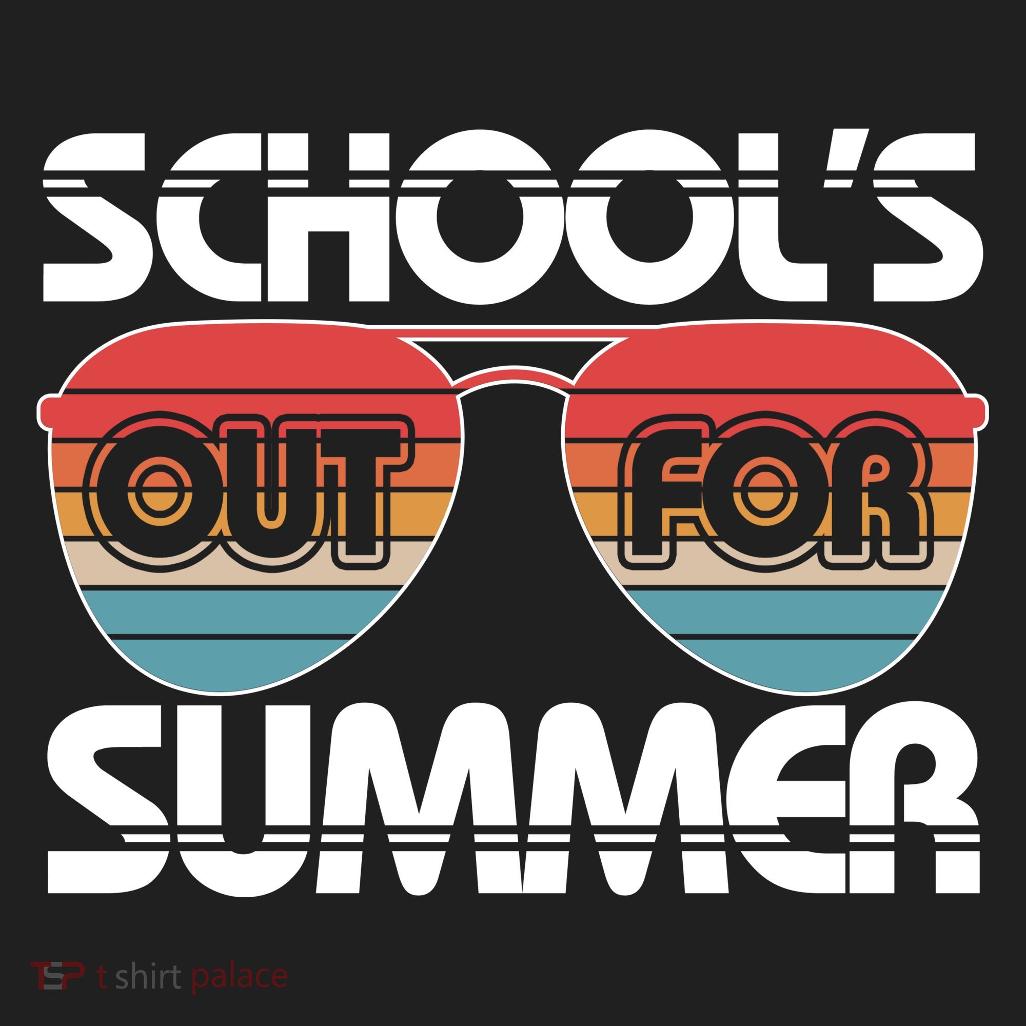 Retro School's Out For Summer Aviator Sunglasses Beanie