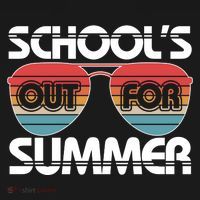 Retro School's Out For Summer Aviator Sunglasses Women's Hoodie thumb 2