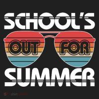 Retro School's Out For Summer Aviator Sunglasses Golf Towel thumb 3