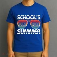 Retro School's Out For Summer Aviator Sunglasses T-Shirt thumb 3