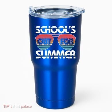 Retro School's Out For Summer Aviator Sunglasses Tumbler