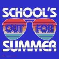 Retro School's Out For Summer Aviator Sunglasses Mousepad thumb 1