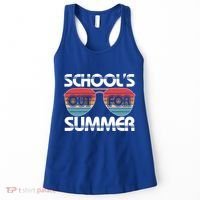 Retro School's Out For Summer Aviator Sunglasses Women's Tank Top thumb 0
