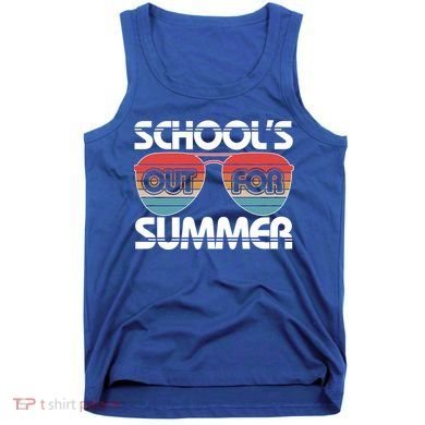 Retro School's Out For Summer Aviator Sunglasses Tank Top