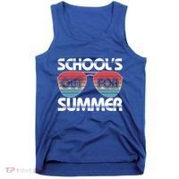 Retro School's Out For Summer Aviator Sunglasses Tank Top thumb 0