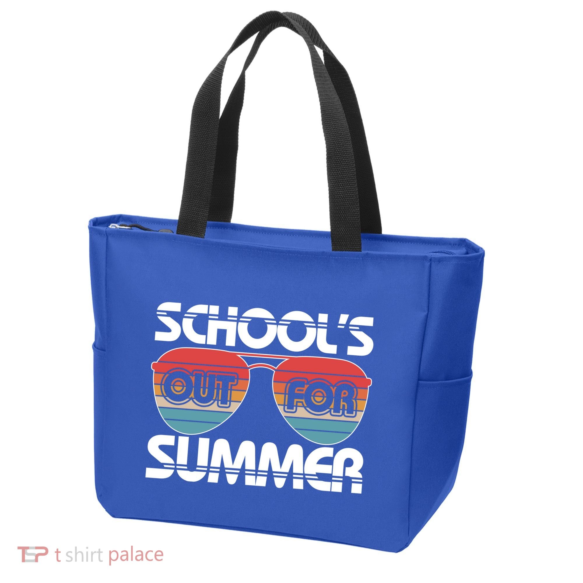 Retro School's Out For Summer Aviator Sunglasses Tote Bag