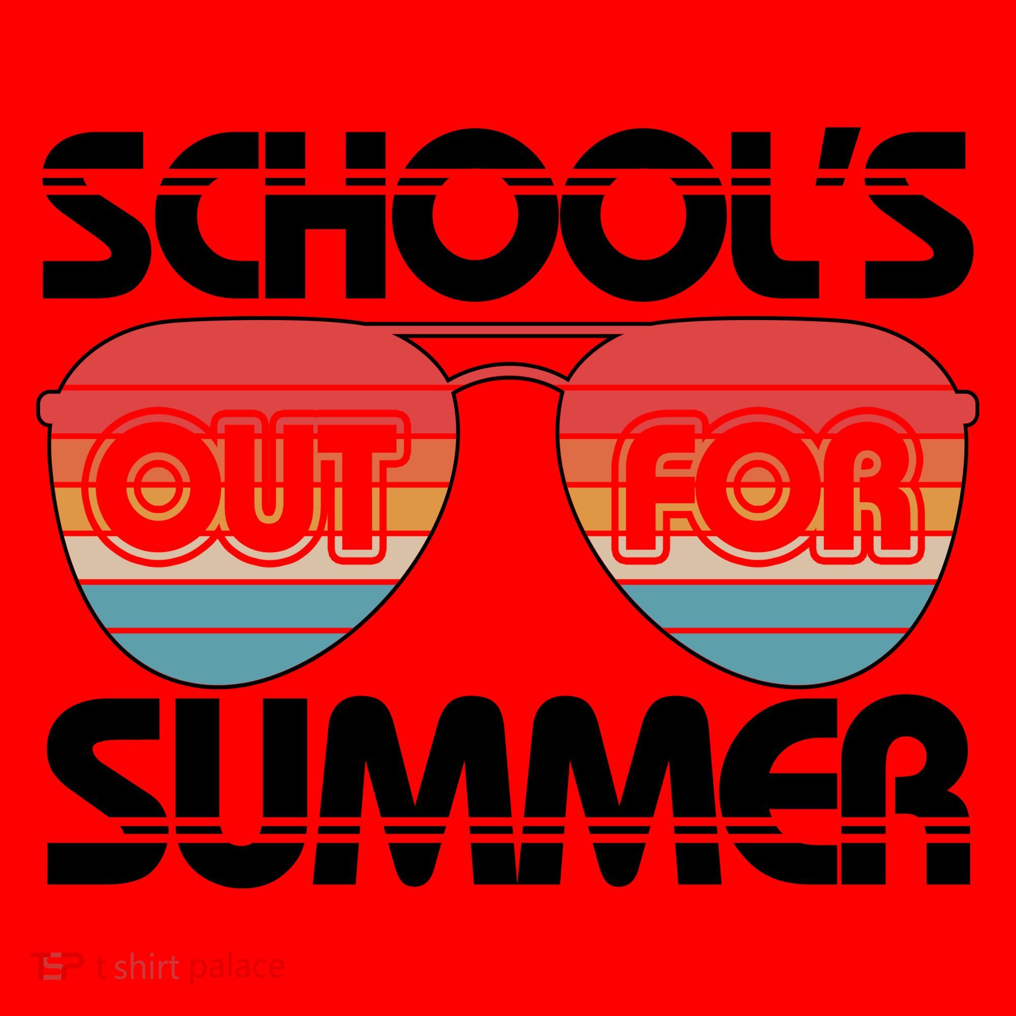 Retro School's Out For Summer Aviator Sunglasses Santa Hat