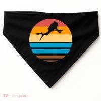 Retro Scuba Diving USA-Made Doggie Bandana thumb 0