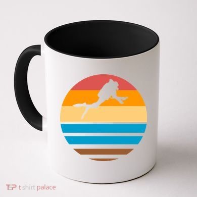 Retro Scuba Diving Coffee Mug