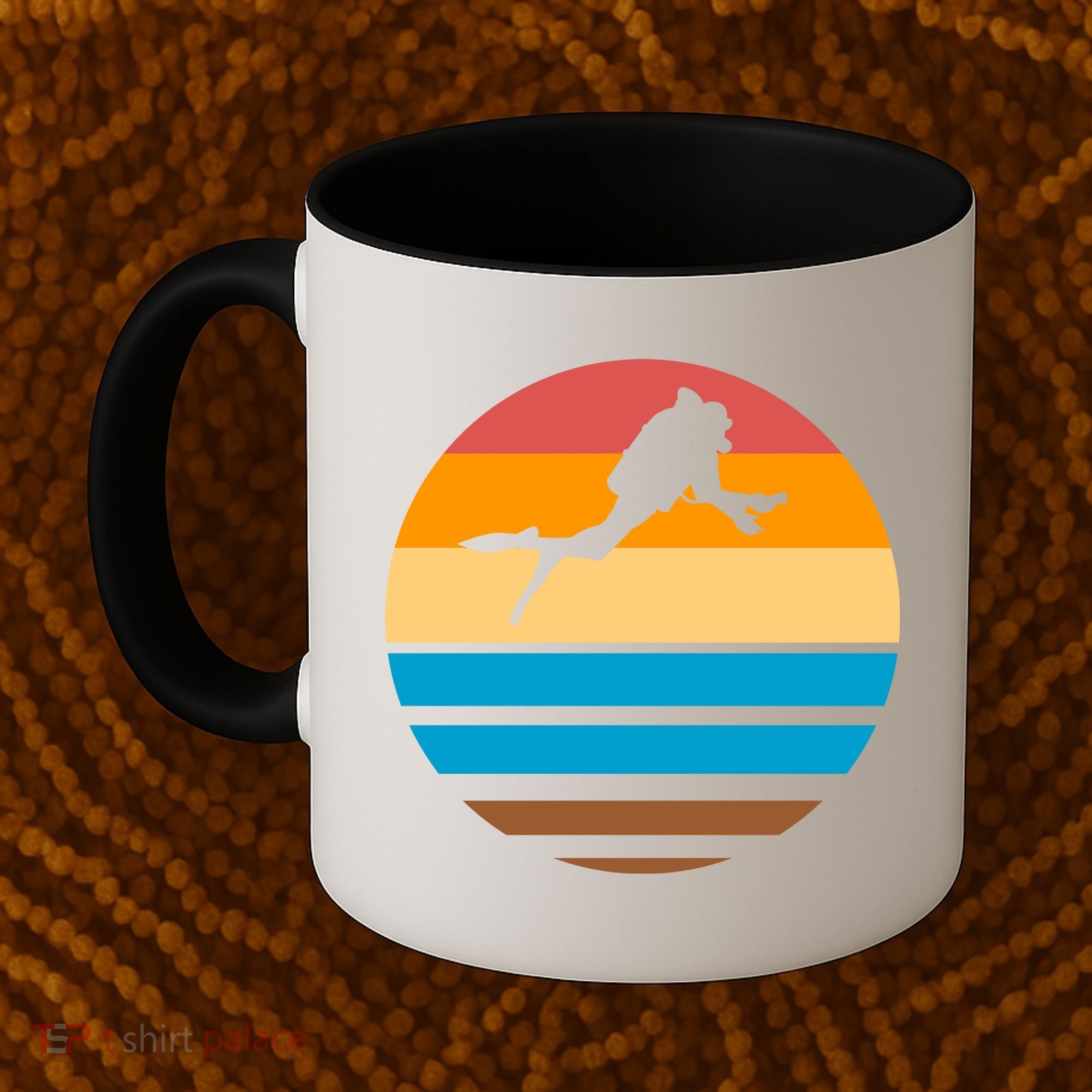 Retro Scuba Diving Coffee Mug