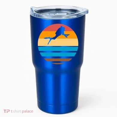 Retro Scuba Diving Tumbler