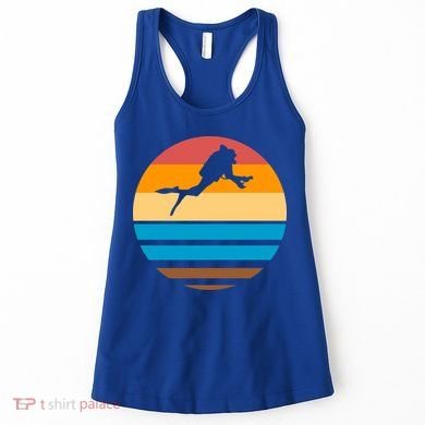 Retro Scuba Diving Women's Tank Top