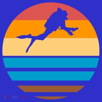 Retro Scuba Diving Toddler Sweatshirt