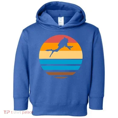 Retro Scuba Diving Toddler Hoodie