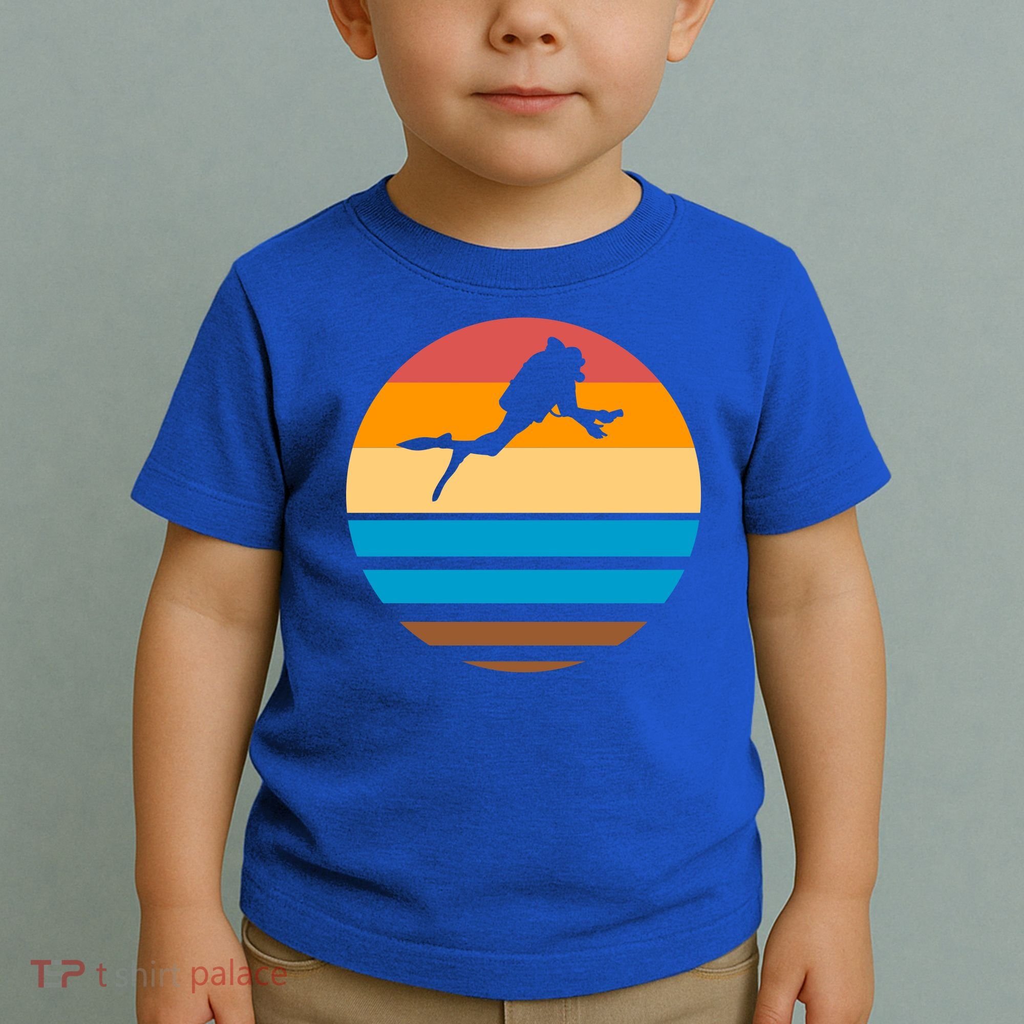 Retro Scuba Diving Toddler T-Shirt