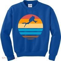 Retro Scuba Diving Kids Sweatshirt thumb 0