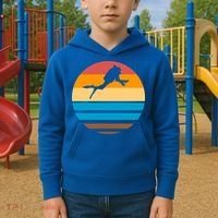 Retro Scuba Diving Kids Hoodie thumb 2