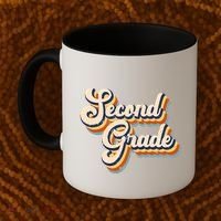 Retro Second Grade Logo Coffee Mug thumb 2