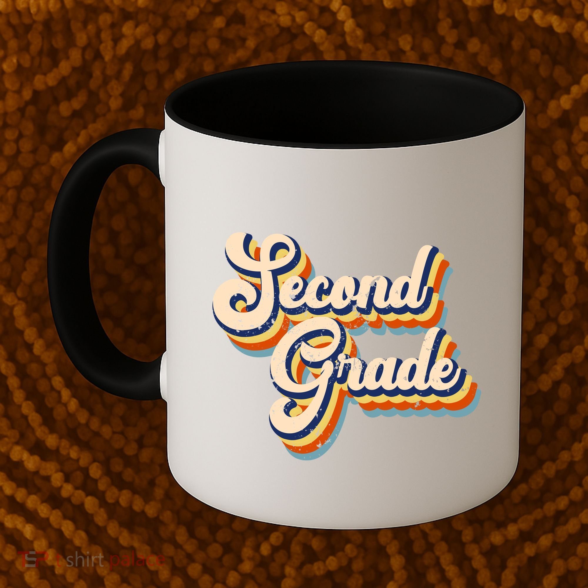 Retro Second Grade Logo Coffee Mug