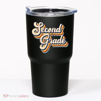 Retro Second Grade Logo Tumbler